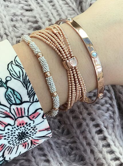 Rose Gold Winter Style