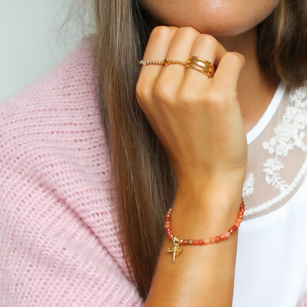 Ariana Gold Charm Bracelet - Dragonfly