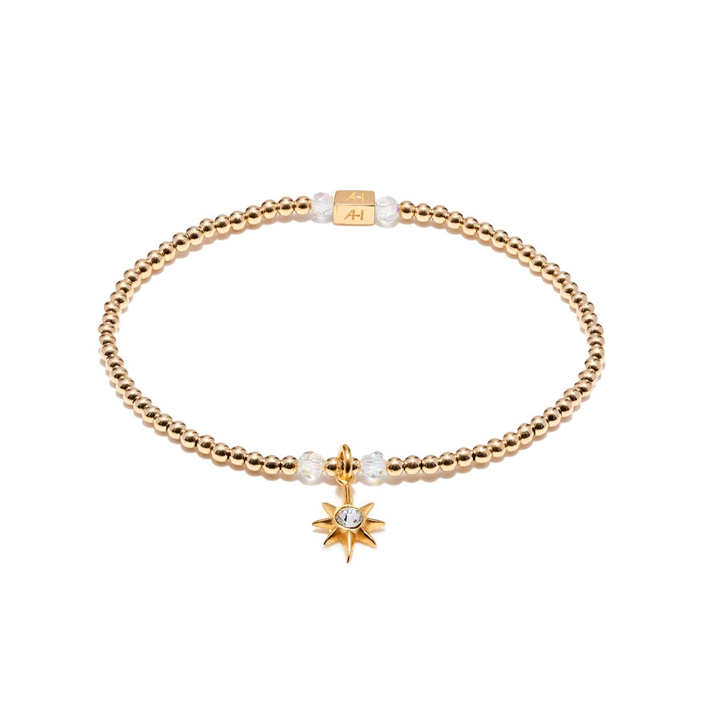 Blissful Astra Gold Plated Charm Bracelet