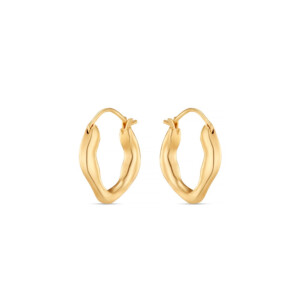Liv Bentley Molten Mini Gold Plated Hoop Earrings