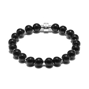 Precious Silver Bracelet - Black Tourmaline