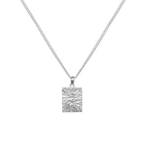 Creation Oblong Silver Necklace - The Earth is our Jewel