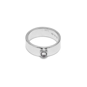 Outlet Samara Crystal Silver Ring - Clear Crystal