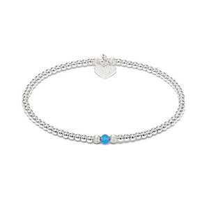 Aster Silver Bracelet - Blue Agate