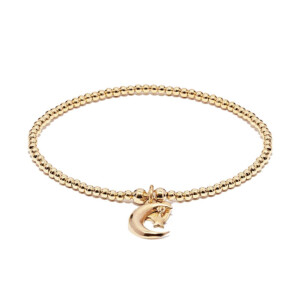 Santeenie Gold Charm Bracelet - Moon and Star