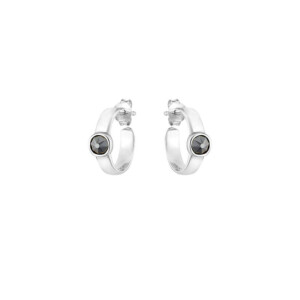 Outlet Cosmic Silver Hoop Earrings