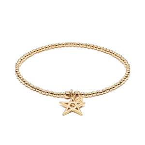 Santeenie Gold Charm Bracelet - Fine Star