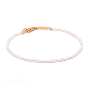 NU & MII Luella Pearl Gold Bracelet