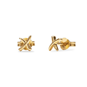 Kiss Gold Plated Stud Earrings