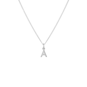 Itsy Bitsy Initial Silver Necklace