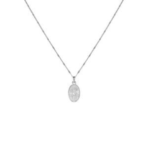 NU & MII Bright Pendant Silver Necklace