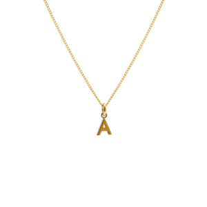 Itsy Bitsy Initial Gold Plated Necklace