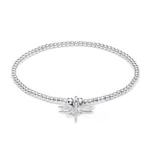 Santeenie Silver Charm Bracelet - Dragonfly
