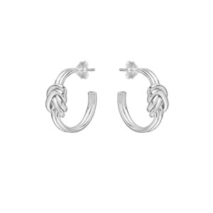 Outlet Lover's Knot Silver Earrings