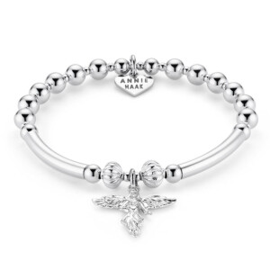 Flores Silver Charm Bracelet - My Guardian Angel