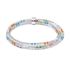 Spectrum Silver Looped Bracelet