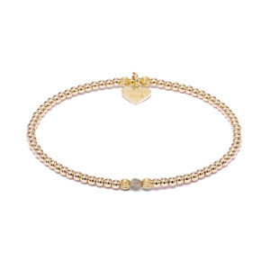 Aster Gold Plated Bracelet - Labradorite