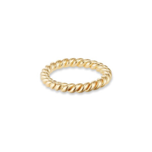 Outlet Solid Twirl Gold Ring