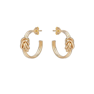 Lover's Knot Gold Plated Earrings