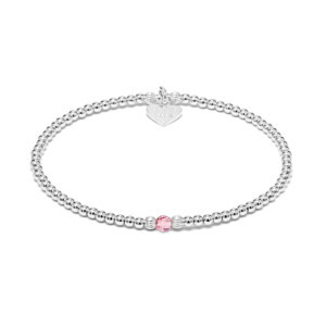 Aster Silver Bracelet - Rose