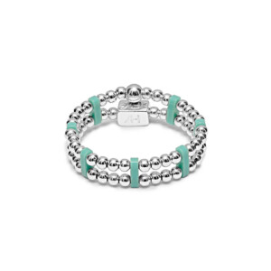 Turquoise Duet Silver Ring