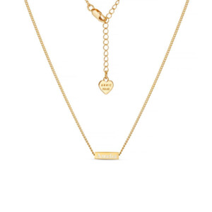Personalised Ingot Gold Plated Necklace