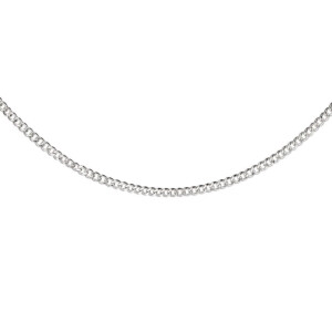 Outlet NU & MII Rosa Curb Chain Silver Necklace
