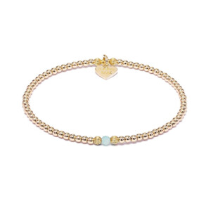 Aster Gold Bracelet - Ocean Agate