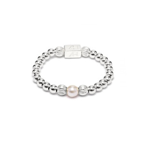 Aster Silver Ring - Pearl