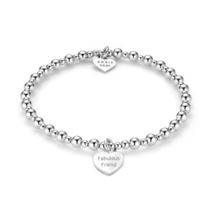 Mini Orchid Silver Charm Bracelet - Fabulous Friend