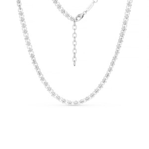 Liv Bentley Fleur De Lis Chain Silver Necklace