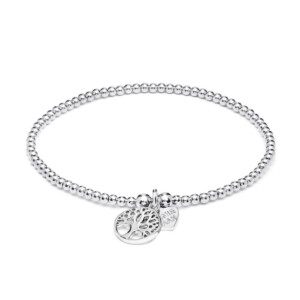Santeenie Silver Charm Bracelet - Tree of Life
