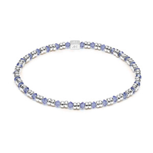 Joy Crystal Silver Bracelet - Violet