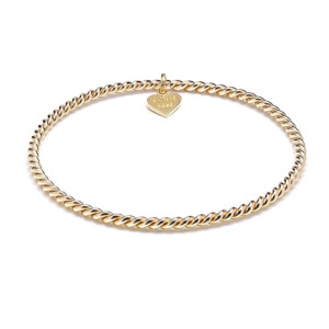 Twisted Gold Bangle