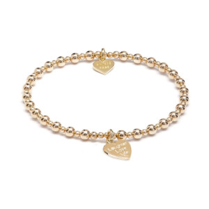 Mini Orchid Gold Plated Charm Bracelet – Laughter Love Life