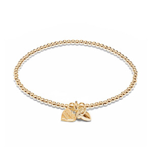 Santeenie Gold Plated Charm Bracelet - Acorn