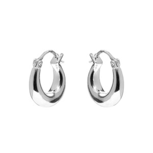 NU & MII Yvette Hoop Silver Earrings