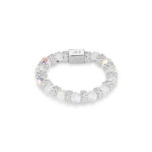 Daisy Silver Ring - Crystal