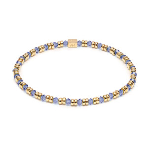 Joy Crystal Gold Plated Bracelet - Violet