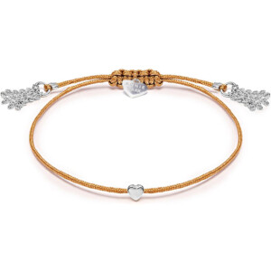 Harmony Heart Silver Bracelet - Natural