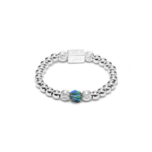 Aster Silver Ring - Midnight Blue