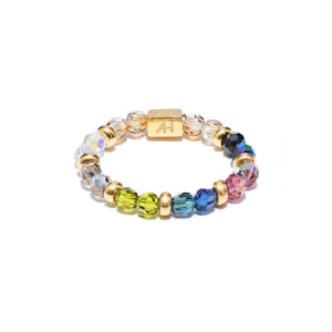 Crystal Shimmer Gold Plated Ring