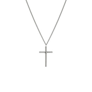 NU & MII Cross Silver Necklace
