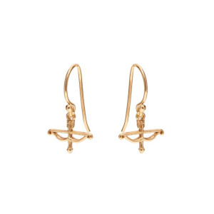 Outlet Lover's Arrow Gold Plated Earrings