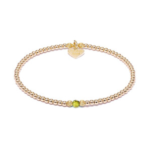 Aster Gold Plated Bracelet - Olivine