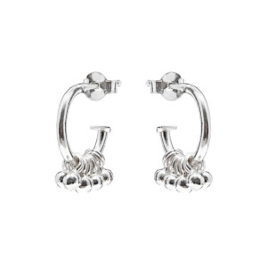 Gotri Silver Hoop Earrings