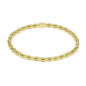 Joy Crystal Gold Plated Bracelet - Lime