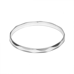 NU & MII Grace Silver Bangle