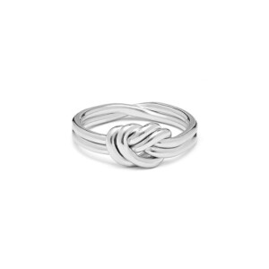 Lover's Knot Silver Ring 