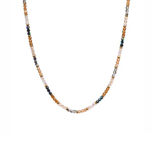 Shimmer Gold-Plated Crystal Necklace